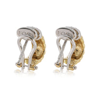 FOPE Hoop Earring in 18k White Gold/Yellow Gold 0.11 CTW