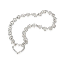 Tiffany & Co. Open Heart Clasp Necklace in Sterling Silver