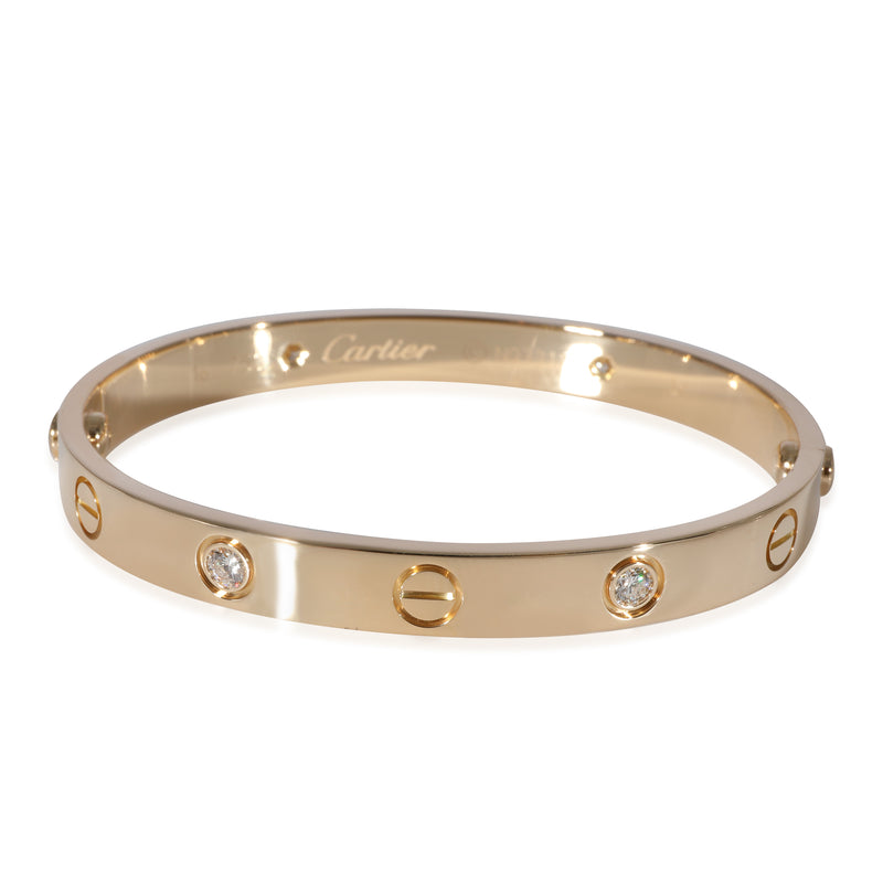 Cartier Love Bracelet, 4 Diamonds (Yellow Gold, Diamonds)