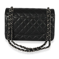 Chanel Black Quilted Lambskin Jumbo Double Flap Bag