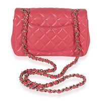 Chanel Pink Quilted Lambskin Mini Rectangular Classic Flap Bag