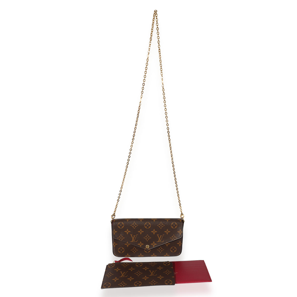 Louis Vuitton Fuchsia & Monogram Canvas Félicie Pochette