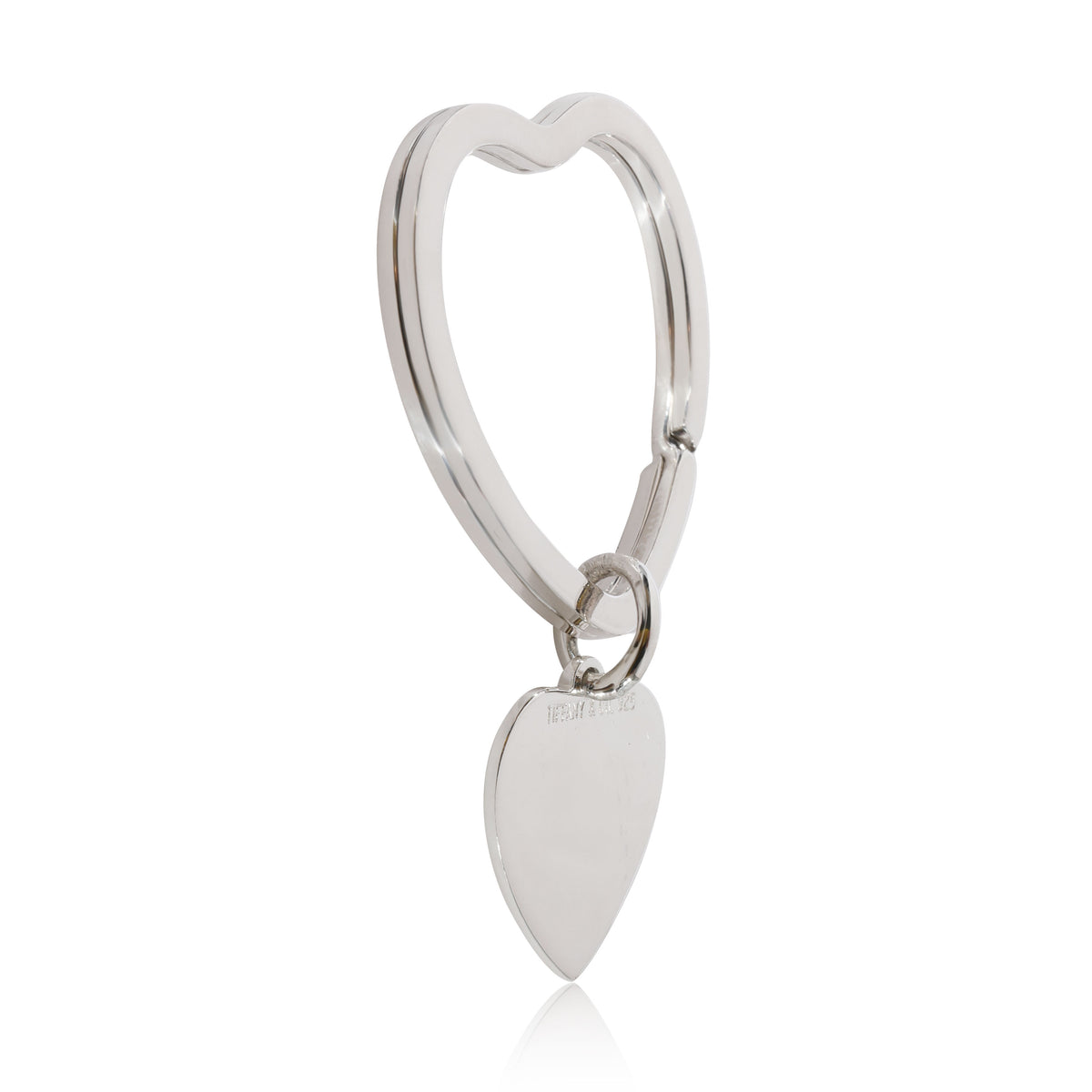 Tiffany & Co. Heart Key Ring With Heart Tag in Sterling Silver