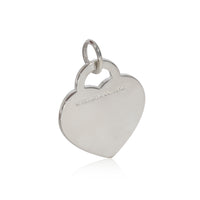 Tiffany & Co. Return To Tiffany Heart Charm With Blue Enamel Splash