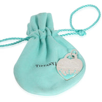 Tiffany & Co. Return To Tiffany Heart Charm With Blue Enamel Splash