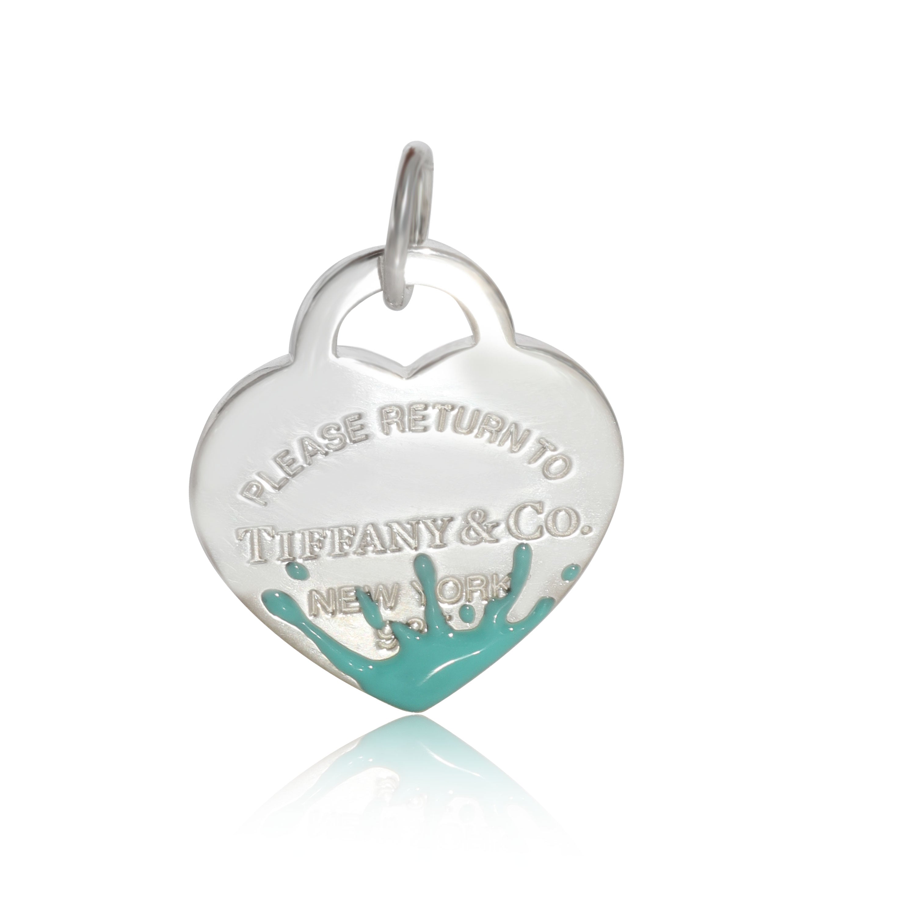 Tiffany 2024 Blue Enamel RTT Heart Charm