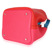 Hermès Rouge Coeur Rose Extreme Zanzibar Clemence Picotin Lock 22