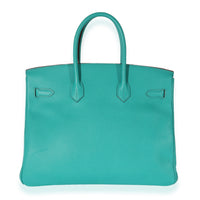 Hermes Epsom Vert Verone Birkin 35 PHW