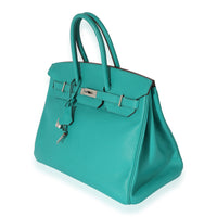 Hermes Epsom Vert Verone Birkin 35 PHW