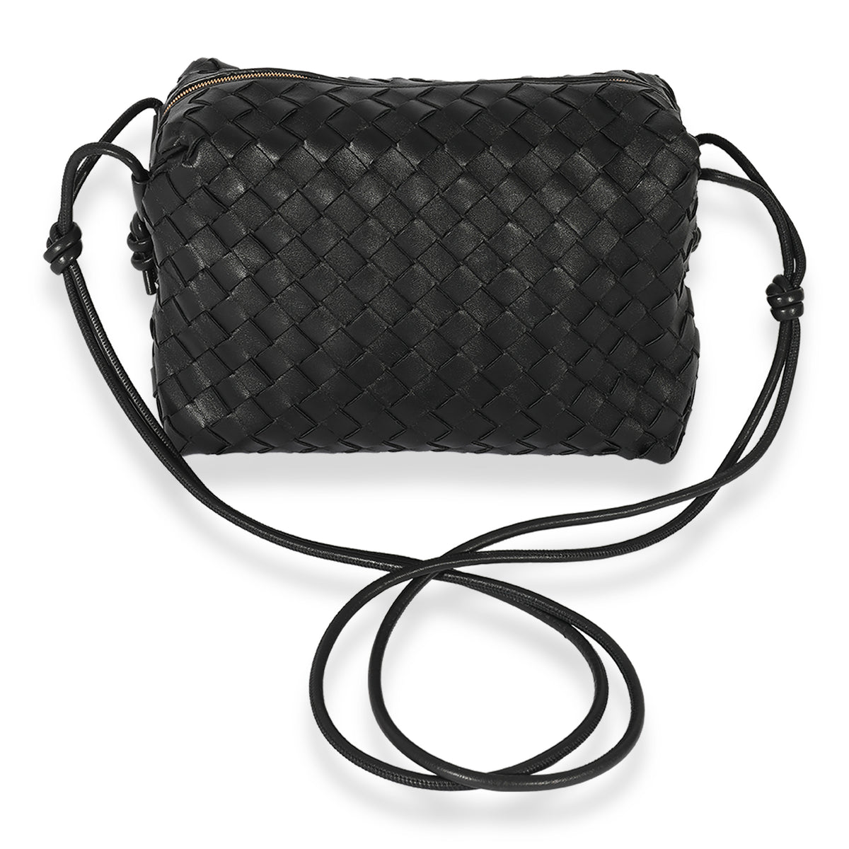 Bottega Veneta Medium Leather Intrecciato Loop Cross-Body Bag