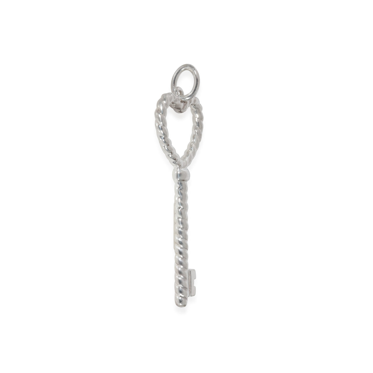 Tiffany & Co. Twist Heart Key Pendant in Sterling Silver