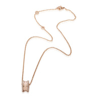 BVLGARI B.zero1 Diamond Pendant in 18k Rose Gold 0.38 CTW