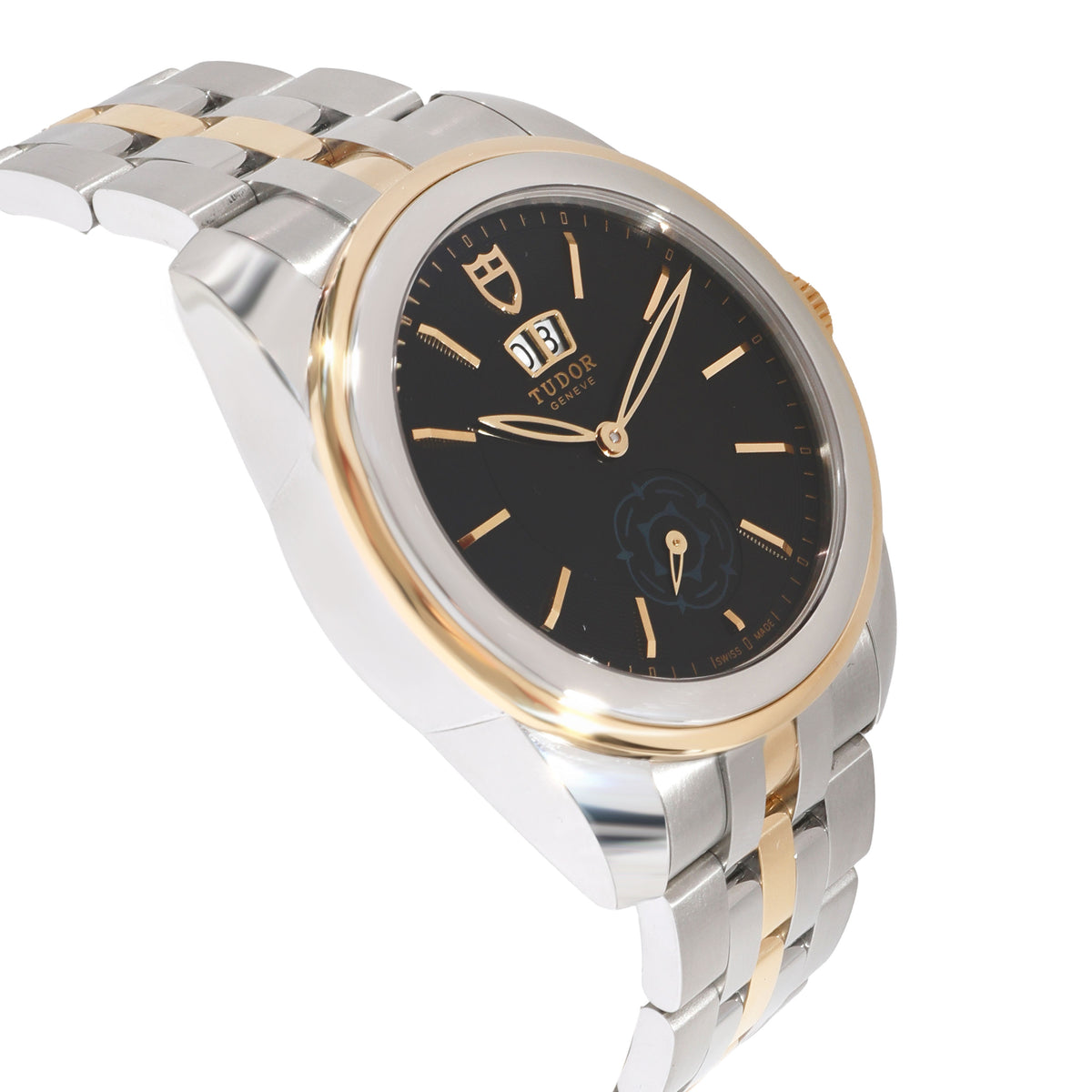 Tudor Glamour Double Date 57003 Mens Watch in  Stainless Steel/Yellow Gold