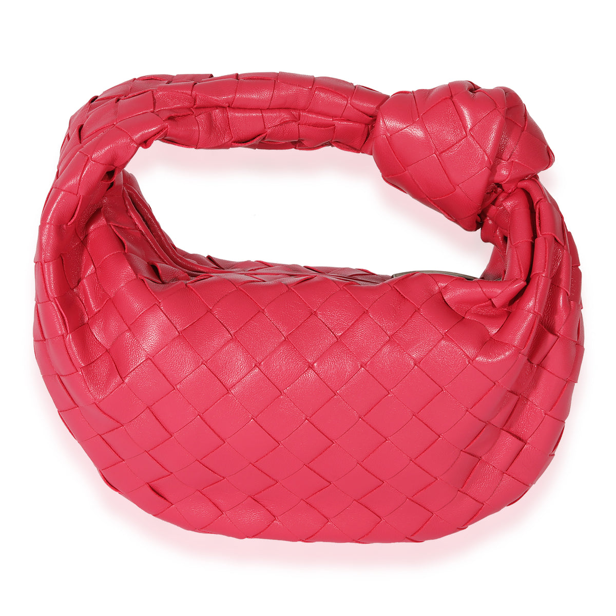 Bottega Veneta Pink Intrecciato Leather Jodie