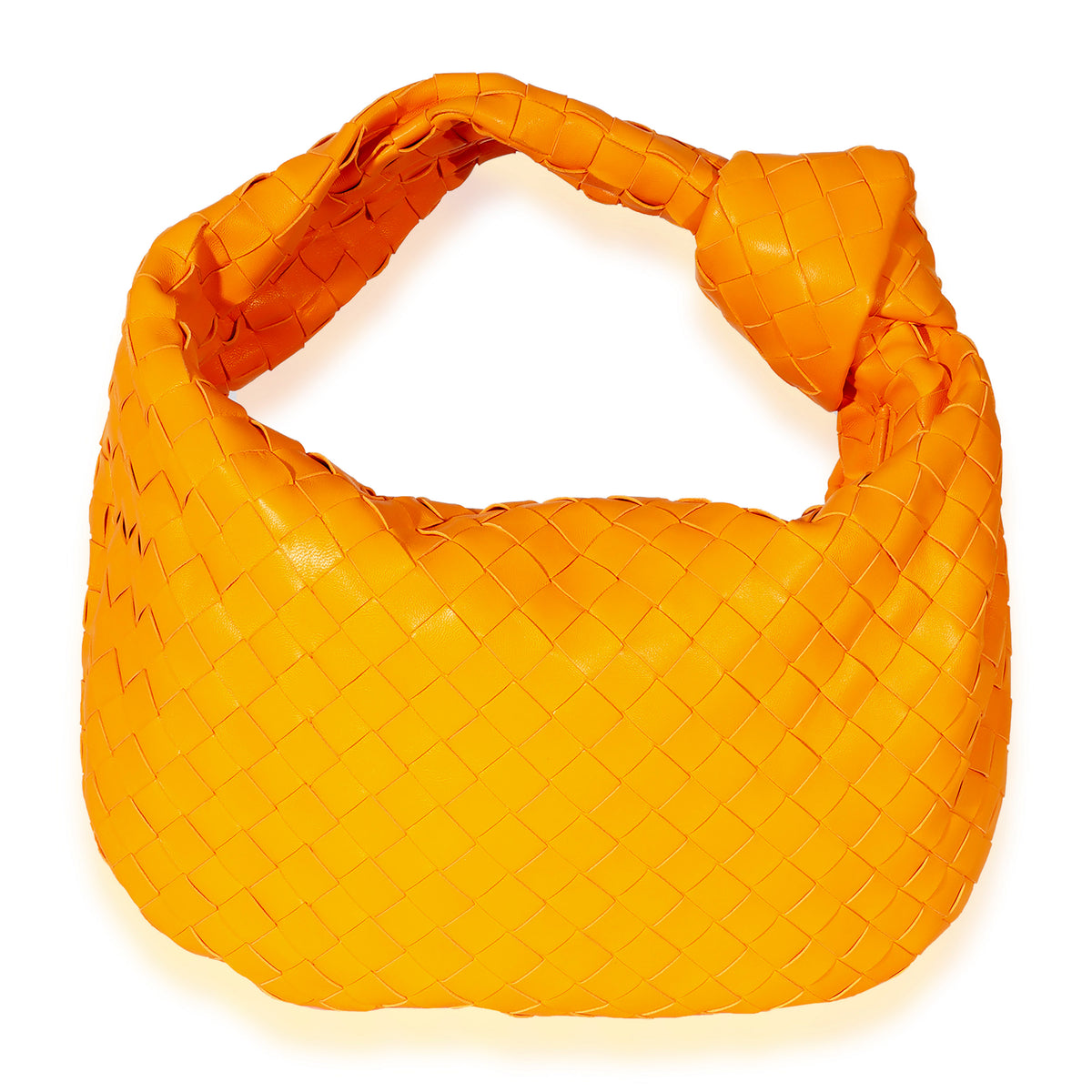 Bottega Veneta Orange Intrecciato Leather Jodie