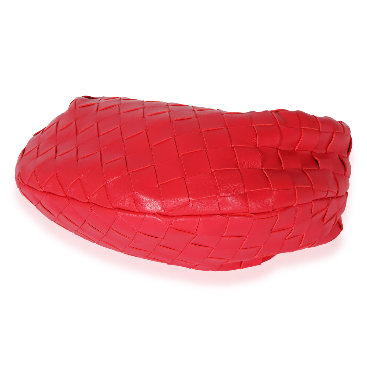 Bottega Veneta Red Intrecciato Leather Jodie