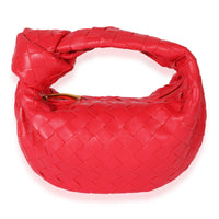 Bottega Veneta Red Intrecciato Leather Jodie