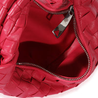 Bottega Veneta Pink Intrecciato Leather Mini Jodie