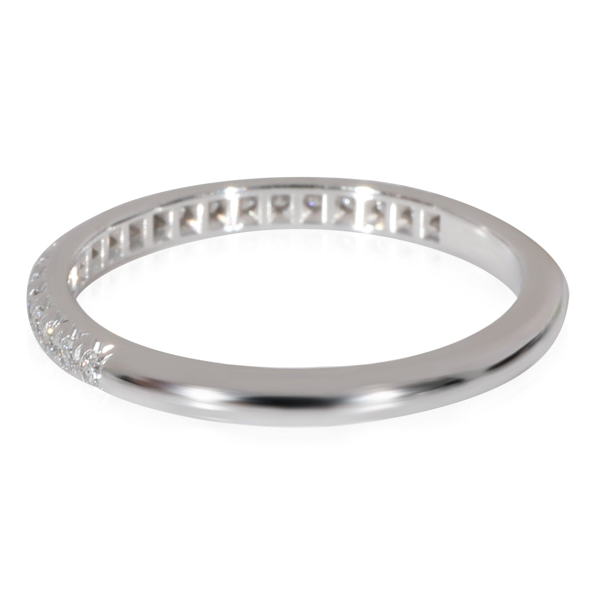 Tiffany & Co. Soleste Half Eternity Diamond Wedding Band in  Platinum 0.17 Ctw