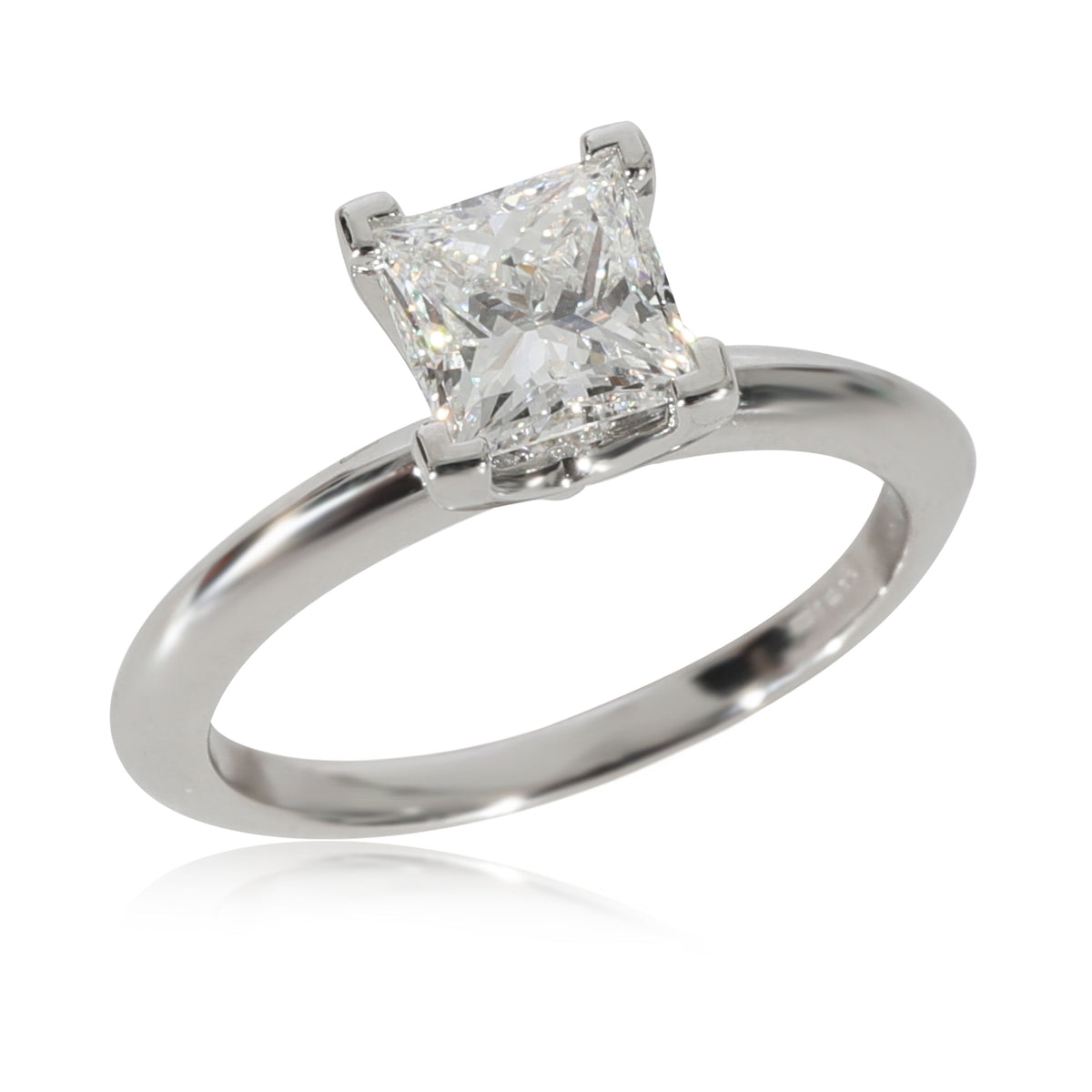 Tiffany & Co. Princess Cut Diamond Engagement Ring in   F VS1 1.03 CTW