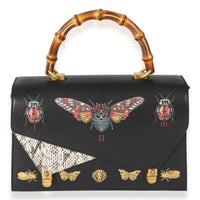 Gucci Insect Display Medium Ottilia Bamboo Top Handle