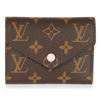 Louis Vuitton Canvas Monogram Rose Ballerine Victorine Wallet