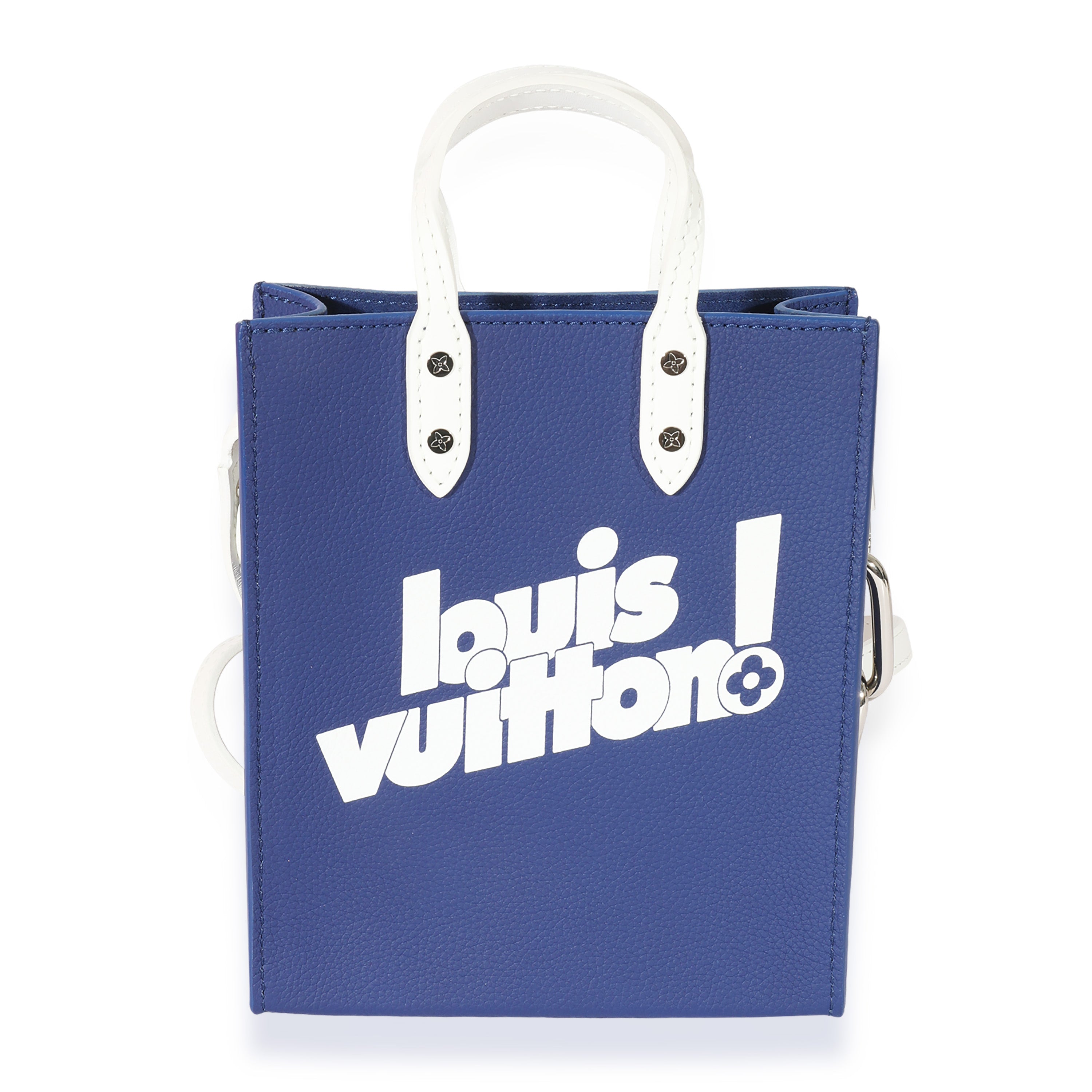 Louis Vuitton Blue & White Leather Everyday LV Sac Plat XS, myGemma, DE