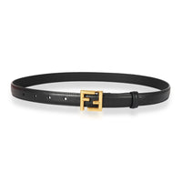 Fendi FF Black Leather Belt