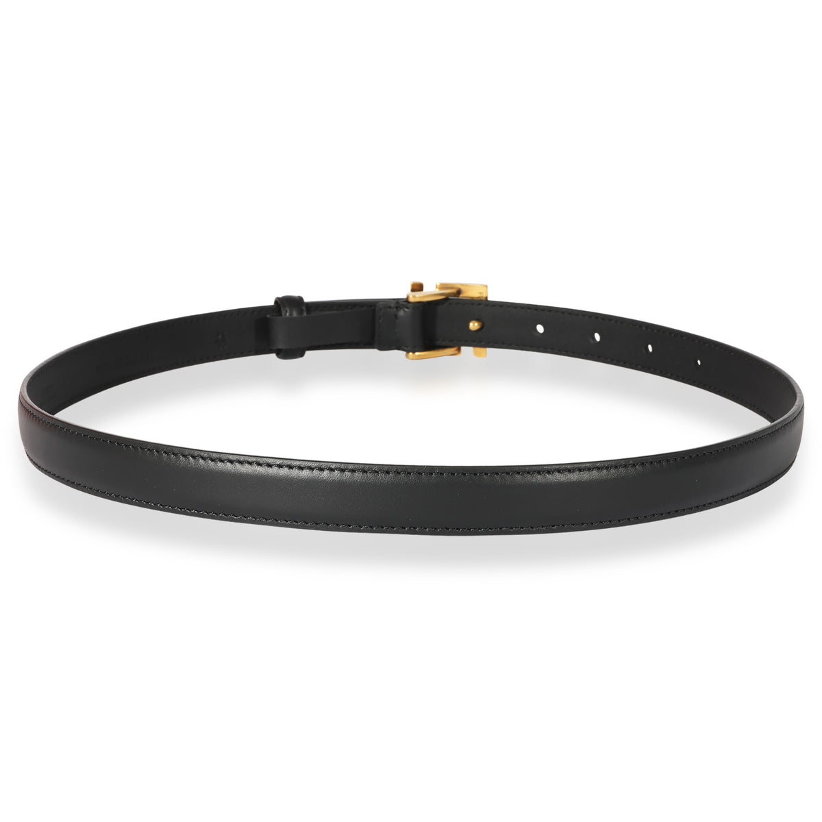 Fendi FF Black Leather Belt