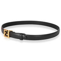 Fendi FF Black Leather Belt