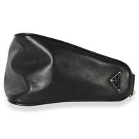 Prada Black Leather Triangle Bag