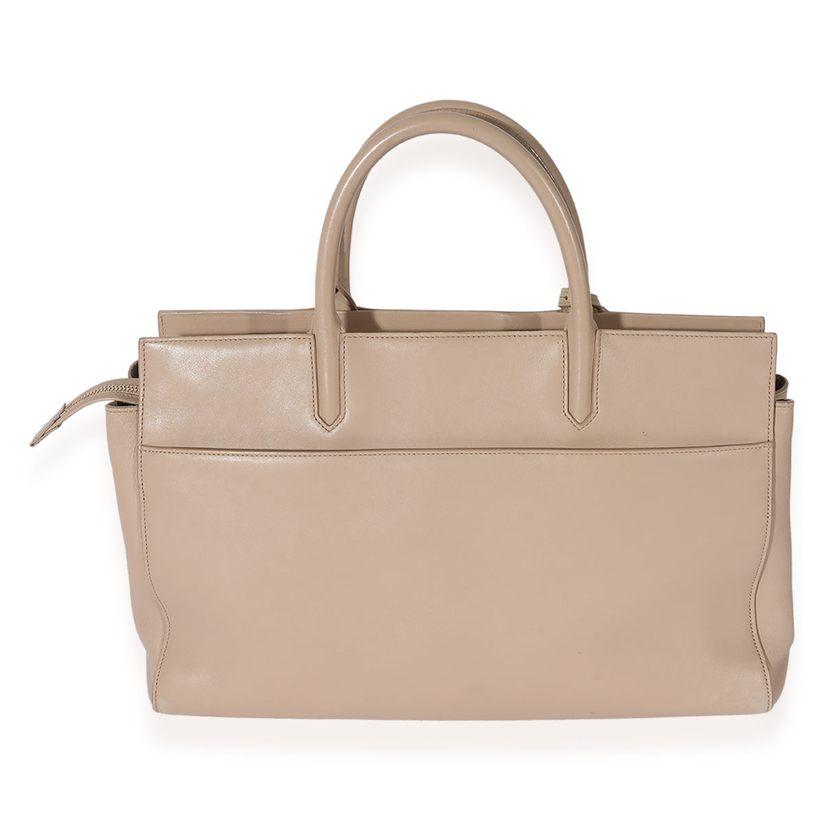 Saint Laurent Beige Leather Medium Rive Cabas Bag, myGemma