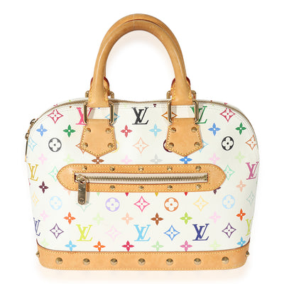 Louis Vuitton x Takashi Murakami White Monogram Multicolore Alma PM