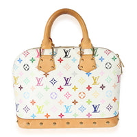 Louis Vuitton x Takashi Murakami White Monogram Multicolore Alma PM