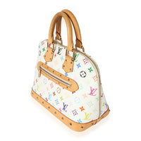 Louis Vuitton x Takashi Murakami White Monogram Multicolore Alma PM