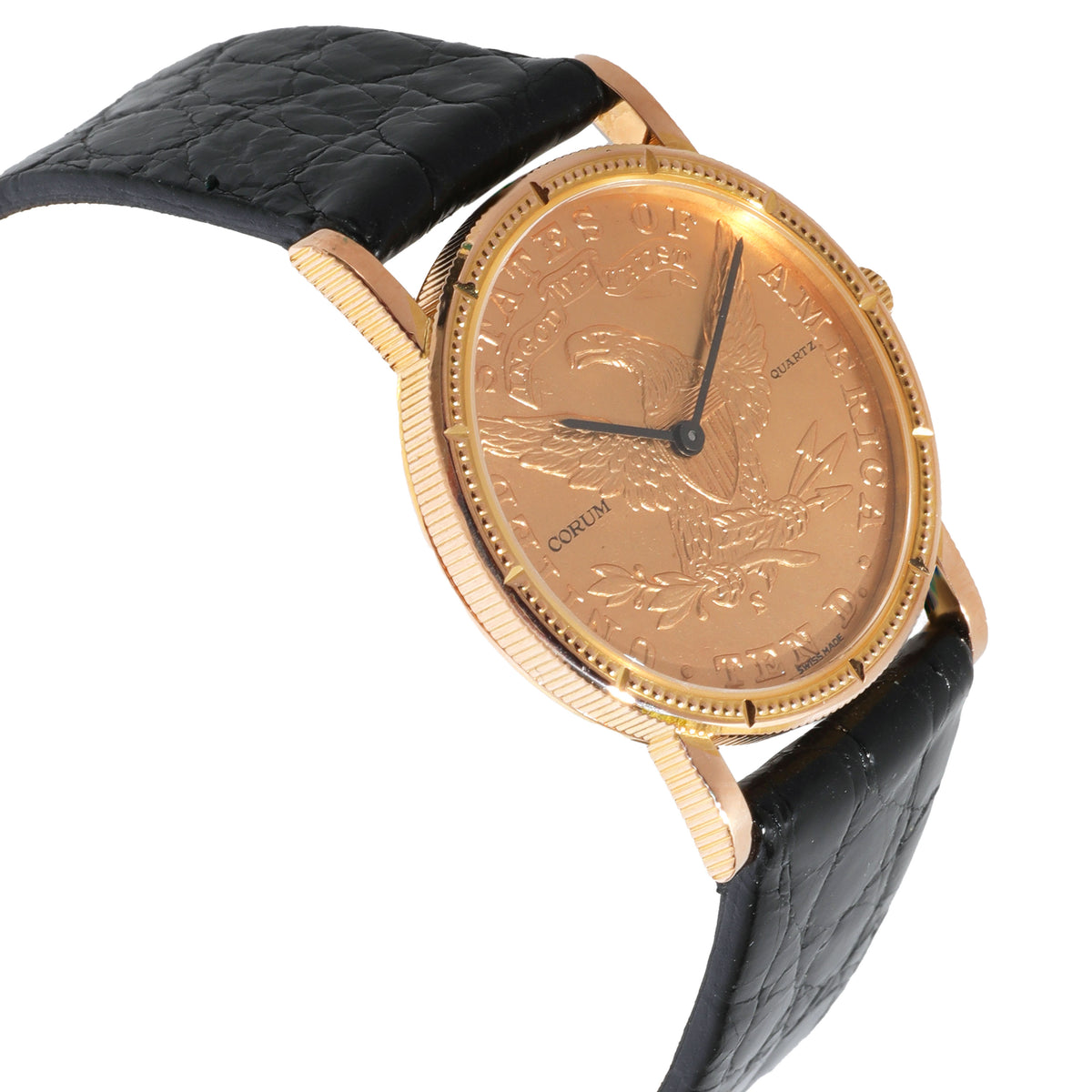 Corum 10 Gold Coin Unisex Watch in 18KT Yellow Gold myGemma