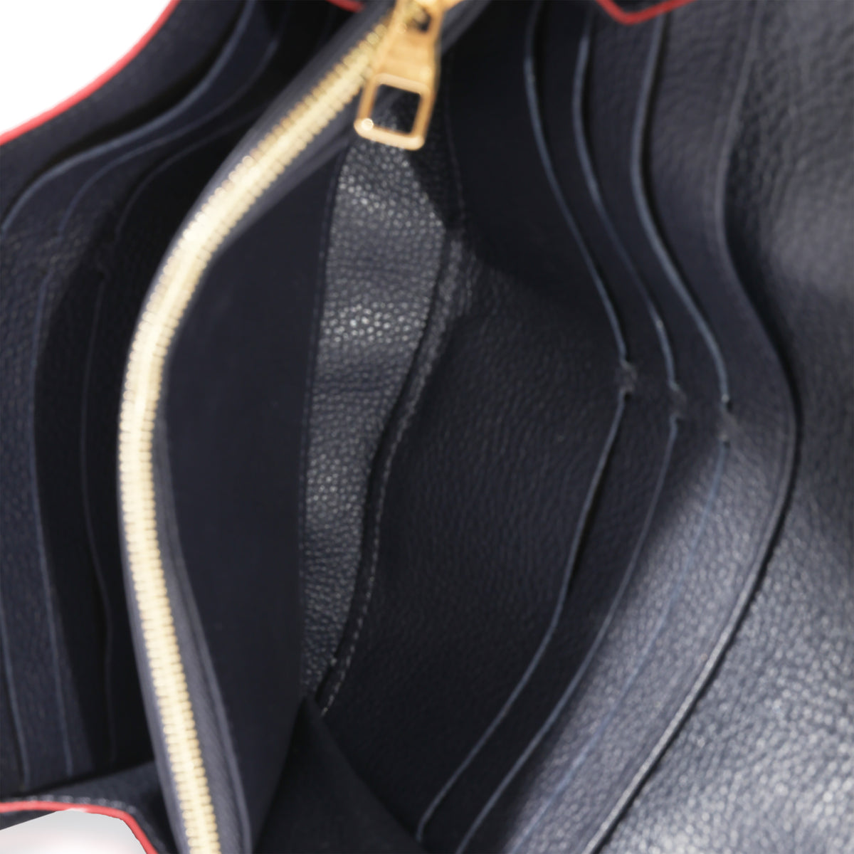 Louis Vuitton M62125 Marine/Rouge Empreinte Leather Sarah wallet