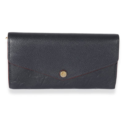 Louis Vuitton Marine Rouge Empreinte Sarah Wallet