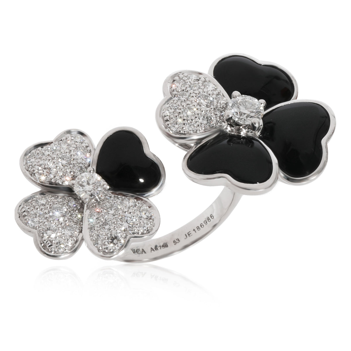 Van Cleef & Arpels Cosmos Between the Finger Diamond Ring in 18k White Gold