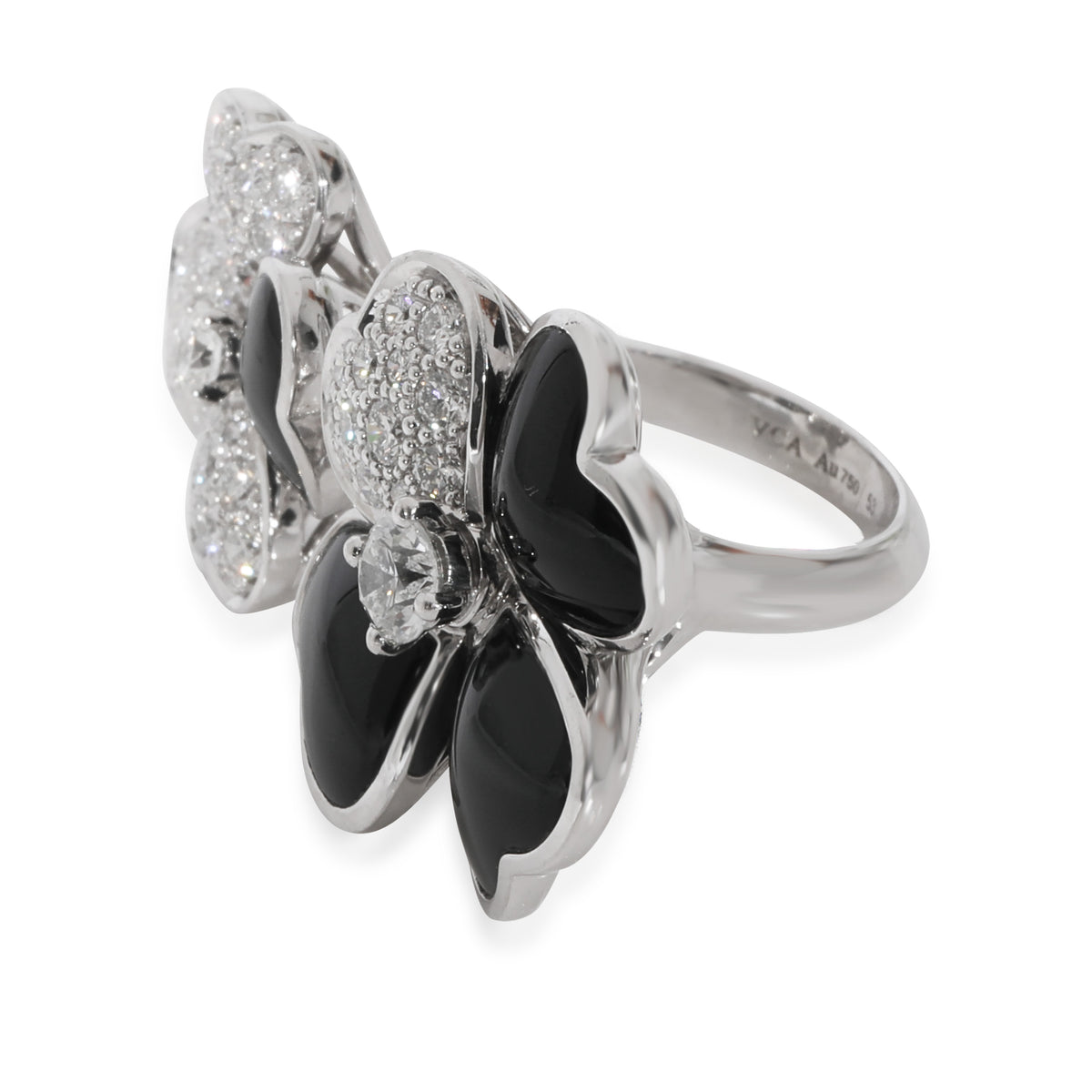 Van Cleef & Arpels Cosmos Between the Finger Diamond Ring in 18k White Gold