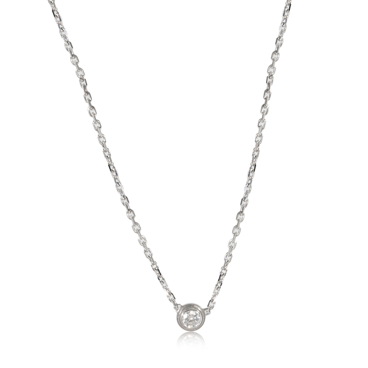 Cartier Extra-Small White Gold and Diamond Cartier d'Amour Necklace |  Harrods UK