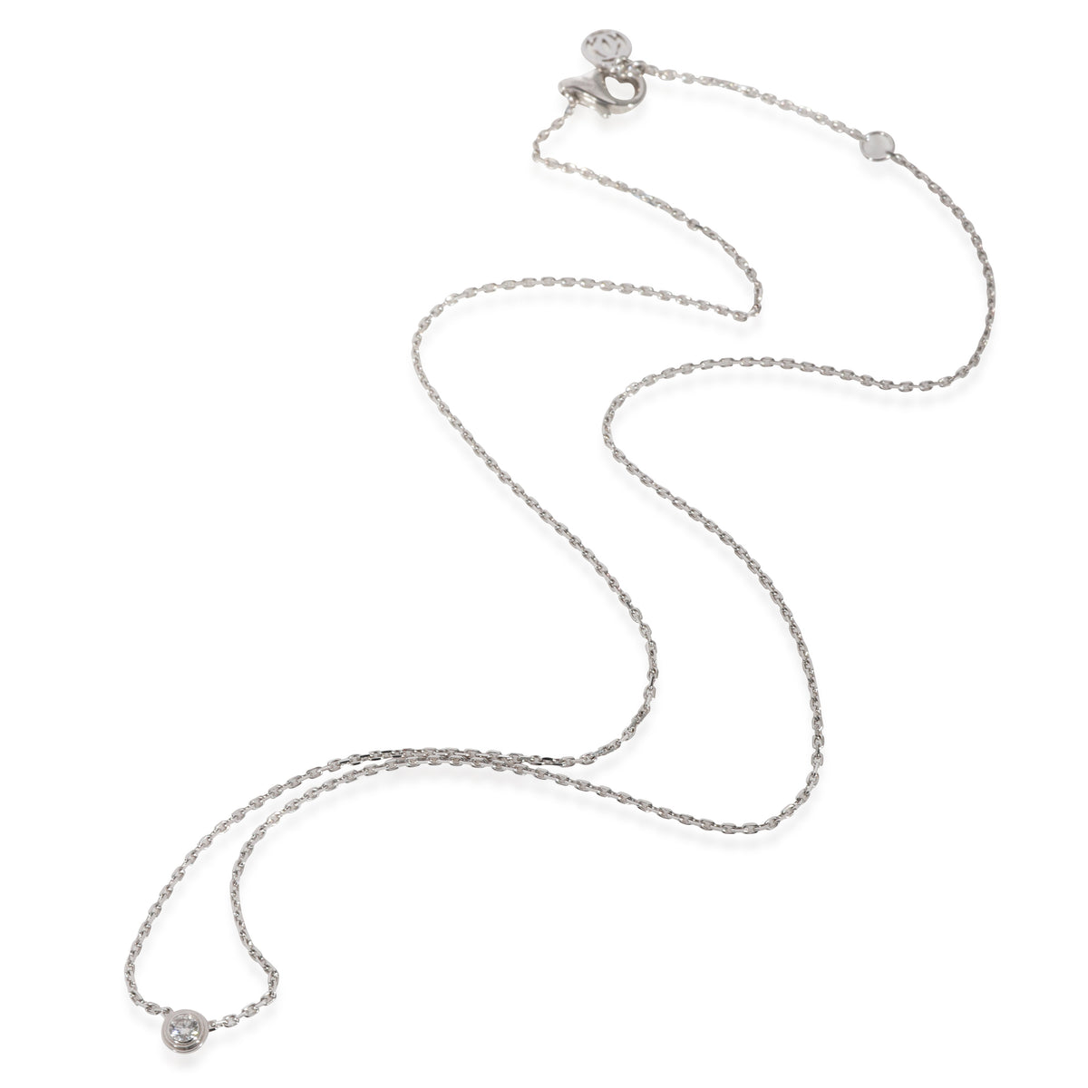 Cartier DAmour Diamond Necklace in 18KT  White Gold 0.04 CTW