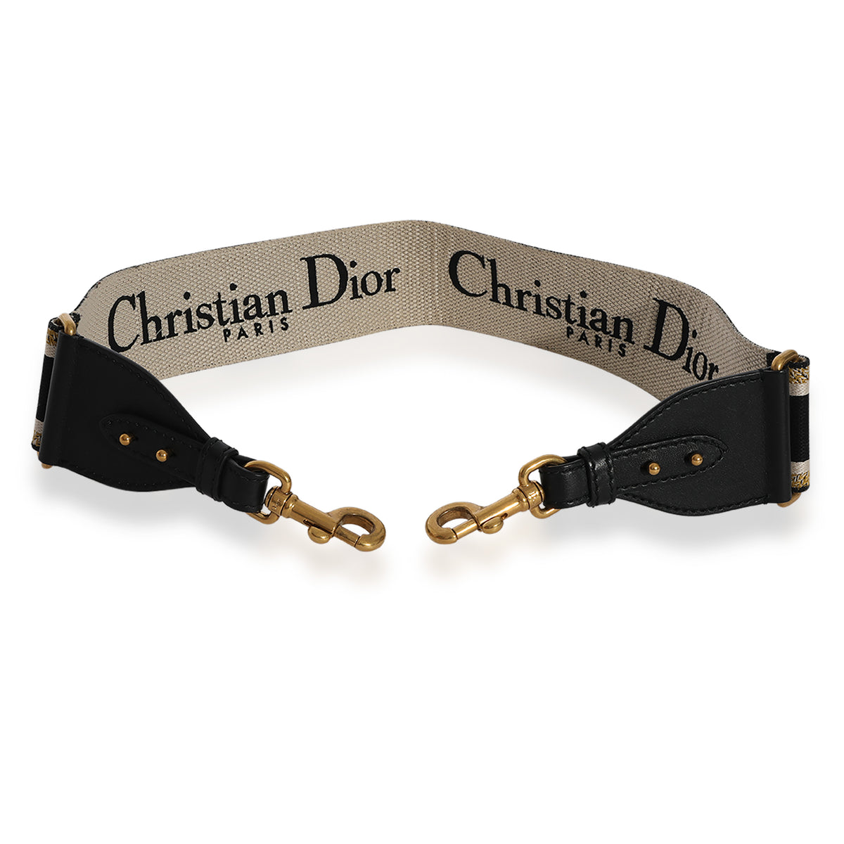 Christian Dior Green Embroidered Strap