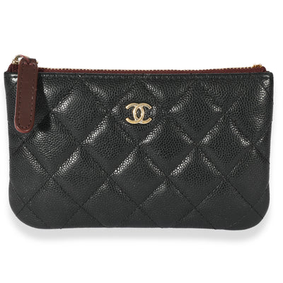 Chanel Black Caviar Mini O Case