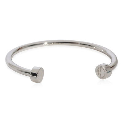 Return To Tiffany Narrow Circle Edge Cuff Bracelet in Sterling Silver