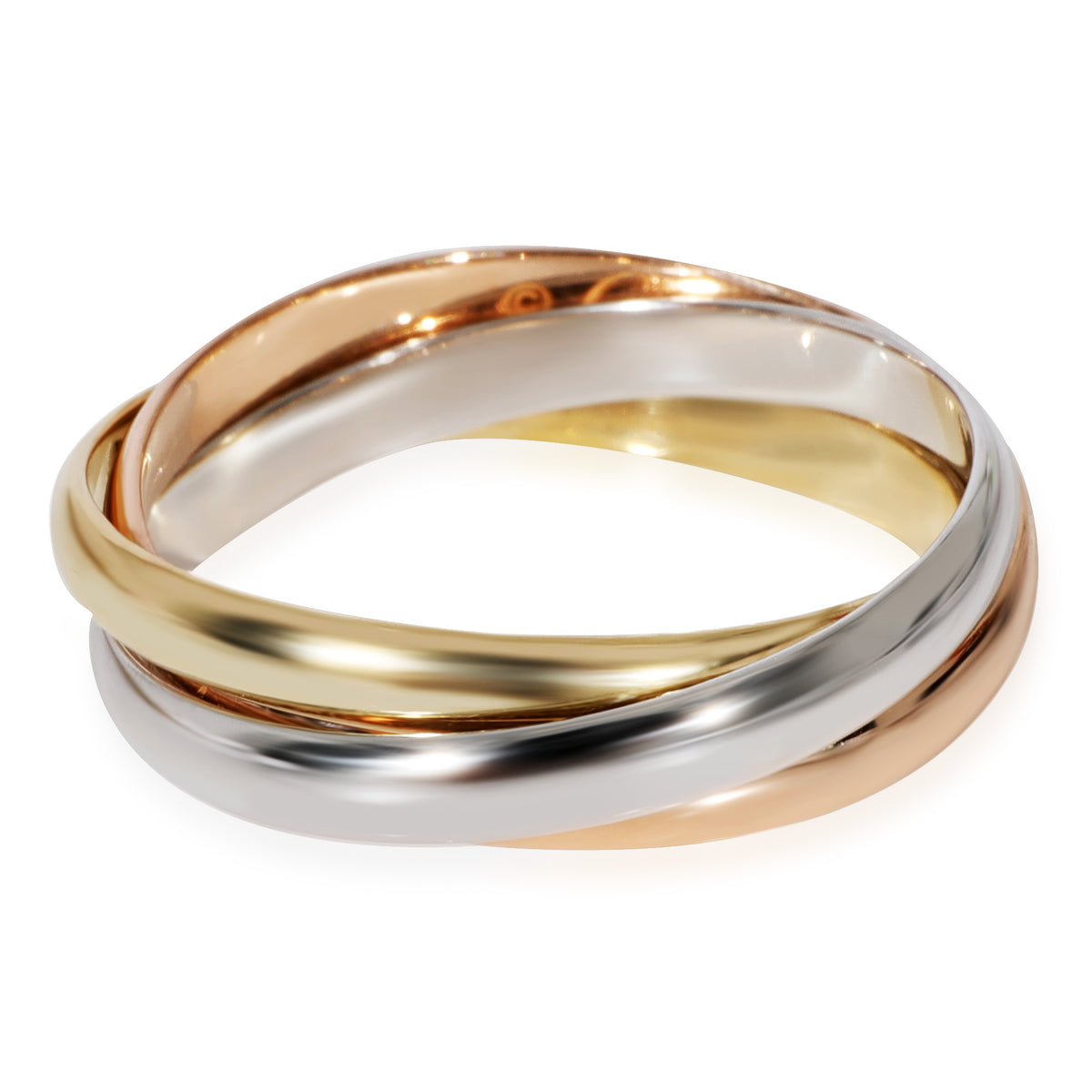 Cartier Trinity Ring Small Model in 18k 3 Tone Gold