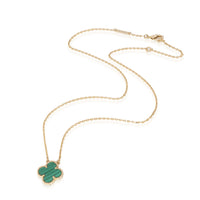 Van Cleef & Arpels Vintage Alhambra Pendant With Malachite in 18k Yellow Gold