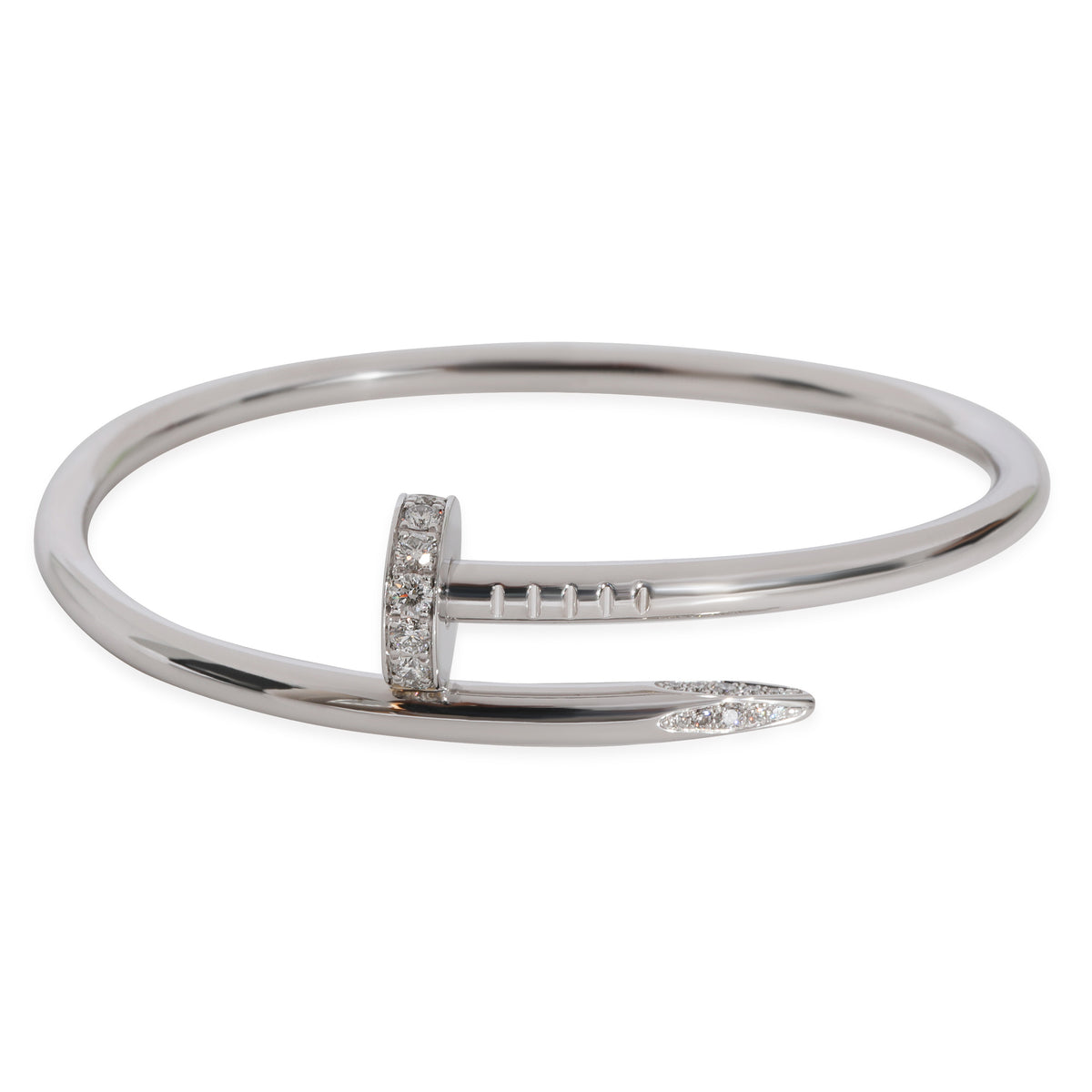 Louis Vuitton - Empreinte Ring White Gold and Diamonds - Grey - Unisex - Size: 58 - Luxury