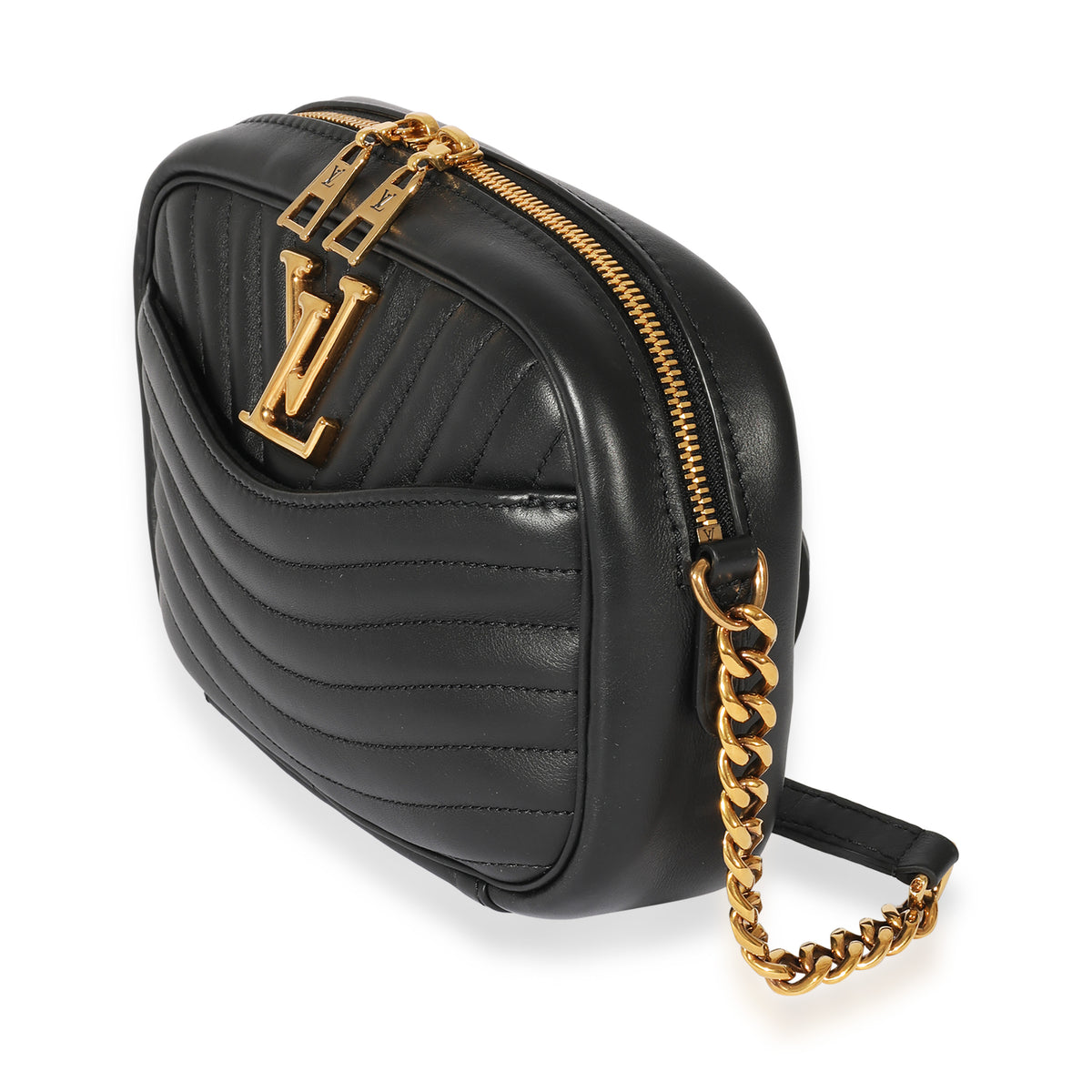 louis vuitton camera backpack Louis Vuitton Black Leather New Wave Camera Bag