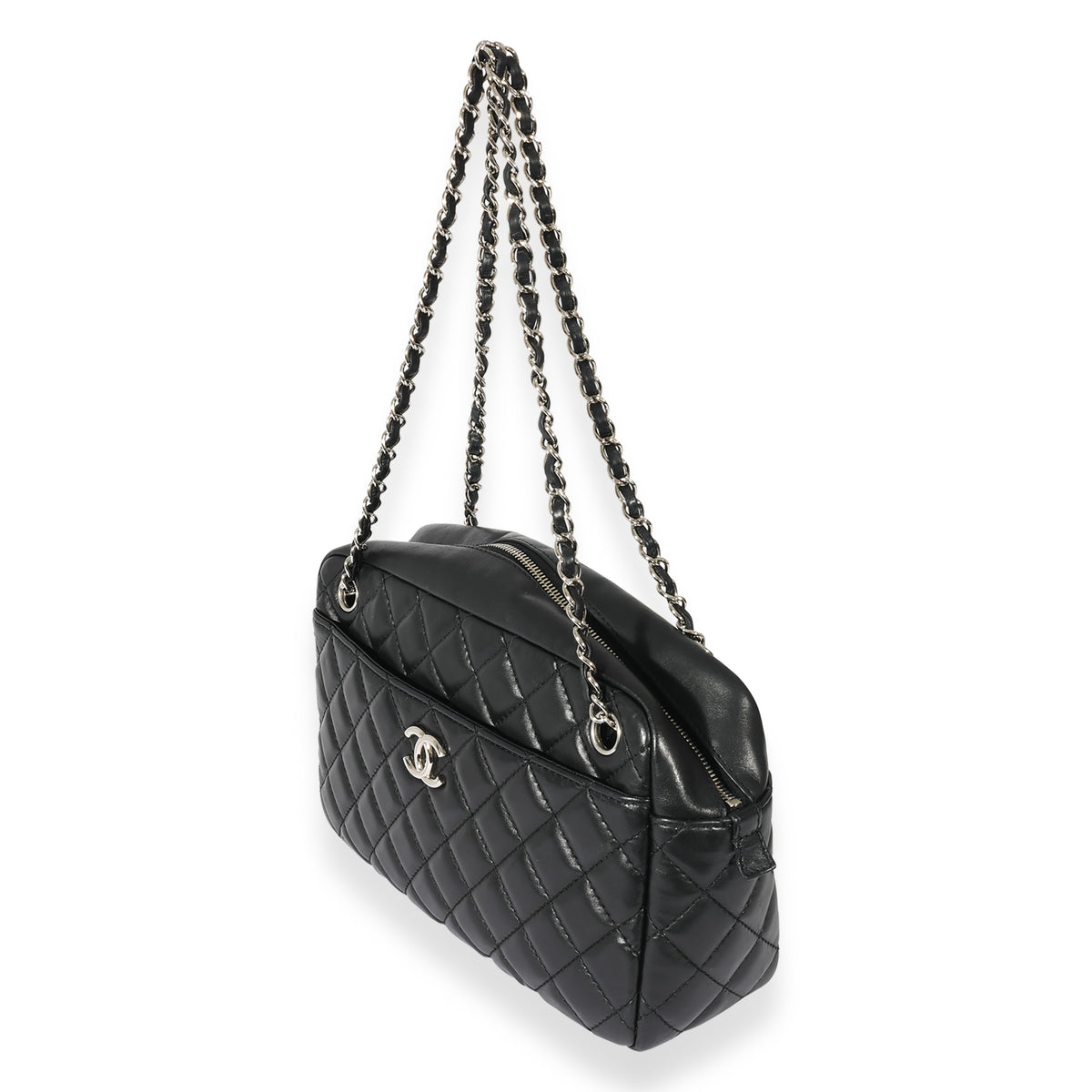 Chanel CC Black Lambskin Camera Bag, myGemma, JP